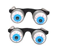 BESPORTBLE 2Pcs Eyeball Trick Glasses Funny Halloween Masquerade Party Prop Novelty Eyewear for Dance Events Spooky Design for Parties Haunted Houses