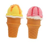 BESPORTBLE 2pcs Fake Ice Cream Balls - Realistic Cone Prop Imitation Food Dessert Model for Photography Home Shops and Staging Display