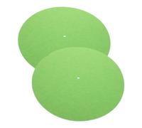 BESPORTBLE 2Pcs Felt Turntable Mat Vinyl Record Player Pad Non Slip Disc Protective Mat for Phonographs Durable Skid Design Enhances Sound Quality and Grip