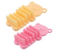 BESPORTBLE 2pcs Finger Brush Durable Nail Cleaning Tools for Hand and Nail Massage Brush Yellow Pink for Home and Office Use Comfortable and Convenient Design