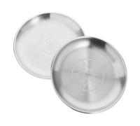 BESPORTBLE 2pcs Fireproof Bowl Ritual Plates Featuring Pentagram Design, Iron Material, round Shape for Office Decor and Home Decor, for Storing Silver Jewelry and Creating Mystical Ambiance