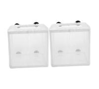 BESPORTBLE 2pcs Fish Breeding Box Small Aquarium Isolation Box Mesh Net Breeding Tanks for Guppy Shrimp Betta Fish Tank Hatching