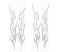 BESPORTBLE 2pcs Flame Stickers for Car Motorbike Decals Vinyl Vehicle Decoration Decal Reflective
