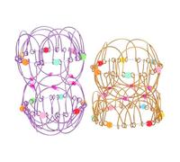 BESPORTBLE 2pcs Flexible Metal Hoop Fidget Toy for Kids and Adults, Soft Iron Magical Transforming Loops for Creative Play, Party Magician Props and Sensory Stress Relief Tools