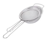 BESPORTBLE 2pcs Flour Sifter Flour Sieve Stainless Steel Sturdy Uniform Grid Handheld Kitchen Strainer for Cookies and Powdered Sugar