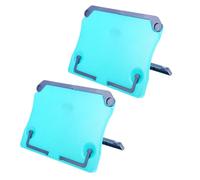 BESPORTBLE 2pcs Folding ABS Plastic Music Sheet Stand and Reading Book Holder, Adjustable Desktop Book Stand for Student Textbook and Piano Music Accessories, Blue