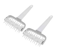 BESPORTBLE 2Pcs Food Grade Pizza Docker Multi Function Dough Spike Roller for Baking Foaming Pastry Tool Wear Resistant Pizza Dough Puncher for Homemade Bread and Cake Making