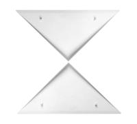 BESPORTBLE 2pcs Foosball Table Corner Protectors White Pp Plastic Triangle Edge Guards for Safety and Easy Use Table Football Accessory