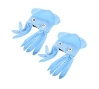 BESPORTBLE 2pcs Funny Octopus Hat for Adults Creative Headgear for Party Halloween Birthday Celebrations Soft Comfortable Sea Animal Costume Accessory
