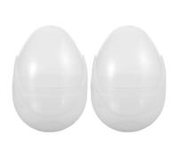 BESPORTBLE 2pcs Giant Easter Egg: 25cm Plastic Fillable Jumbo Eggs With Handles Christmas Fillable Ball - Diy Decoration Ball For Easter Hunt Decoration