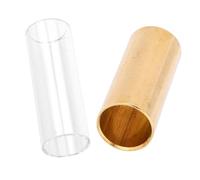 BESPORTBLE 2pcs Glass Finger Guard for Electric Guitar Bass Smooth Finish Enhanced Sound Performance Stylish Design Durable Musical Instrument Accessory