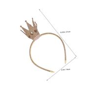 BESPORTBLE 2pcs Glitter Crown Headbands for Birthday Party Reusable Princess Tiara Hairbands with Hollow Heart Design Shiny Queen Headpieces for Women and Celebration Accessories