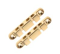 BESPORTBLE 2pcs Gold Electric Bass String Retainer Guide Groove Buckle Mounting Screws String Bass Replacement Parts Accessories for Use Electric Guitar Head Retainer