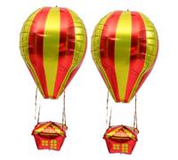 BESPORTBLE 2pcs Gold Hot Air Balloon Aluminum Foil Balloons for Birthday Party Decoration, Festival Creative Photo Props for ’s Anniversary Celebration