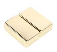 BESPORTBLE 2pcs Golden Metal Pickup Cover Replacement for Electric Guitar Humbucker with Luxurious Appearance, Amplifies Pickup Sensitivity and Reduces Maintenance Costs, for Guitar