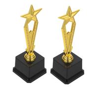 BESPORTBLE 2pcs Golden Star Trophy for Mini Award Cups for School Sports Dance Gymnastics Public Speaking Competitions Inspirational Keepsake for Classroom Parties and Celebrations