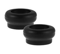 BESPORTBLE 2Pcs Golf Practice Rings Black Golf Club Grip End Stoppers Training Swing Aid for Beginners and Pros Weight Rings for Warm-Up and Grip Improvement