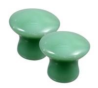 BESPORTBLE 2Pcs Green Aventurine Facial Massaging Boards Mushroom Shaped Jade Scraping Tools for Face Massage and Circulation Improvement and Comfortable Spa Beauty Stones