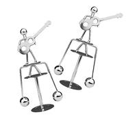 BESPORTBLE 2Pcs Guitar and Man Balancing Decor Unique Kinetic Art Desktop Sculpture Balance for Home and Office Tabletop Decoration for Music Lovers