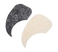 BESPORTBLE 2pcs Guitar Pickguard Replacement Self-adhesive Waterdrop Shaped Guard Plate for Acoustic Guitar Musical Instrument Scratch Plate