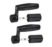 BESPORTBLE 2pcs Guitar String Winder Black Portable Plastic and Metal Manual String Tool for Ukulele and Guitar Accurate Tuning Instrument Replacement Part Suitable for Music Creation