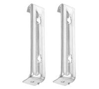 BESPORTBLE 2pcs Gutter Brackets Rain Gutter Support Bracket Aluminium Alloy Silver Pack for Villa Roof and Garden Easy Installation Efficient Water Management