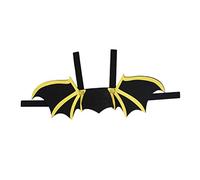 BESPORTBLE 2pcs Halloween Pet Bat Wing Costume for Dogs and Cats Lightweight Printed Cat Bat Wings with Bell for Halloween Parties and Festive Dressing up