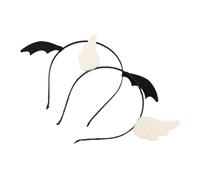 BESPORTBLE 2pcs Halloween Wing Hair Band Angel and Devil Hair Hoop Costume Headband for Charming Headdress Accessory for Party Dress Up and Cosplay