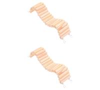 BESPORTBLE 2pcs Hamster Ladder Toy Multi-purpose Wooden Climbing Accessory for Pets Bite-resistant Design for Hamsters Chinchillas and Birds