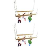 BESPORTBLE 2pcs Hamster Parrot Swing Climbing Bridge Ladder for Gerbil Rat Mouse Toy Boredom Breaker for Small Animals Random Color