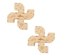 BESPORTBLE 2pcs Hamster Tunnel Maze Toy Mice Maze Toy The Tunnel Safe Wooden Pet Plaything