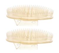 BESPORTBLE 2pcs Handheld Body Massage Brush for Full Body Relaxation and Muscle Relief, Polyethylene Material, Portable Design Suitable for Home and Office Use on Legs and Hands