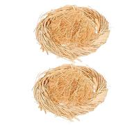BESPORTBLE 2pcs Handmade Easter Simulation Bird Nest Ornaments for Garden Wedding and Party Decoration Rustic Style Artificial Bird Nest Photo Props