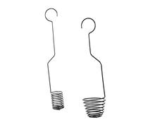 BESPORTBLE 2Pcs Hanging Air Plant Holders Black Iron Plant Hangers for Tillandsia with Elegant Simple Design, Fine Craft for Home Decoration and Outdoor Use