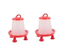 BESPORTBLE 2pcs Hanging Chick Feeder Chick Food Dispenser Chicken Feeder Poultry Easy to Fill Sturdy Material