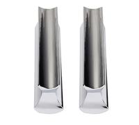 BESPORTBLE 2pcs Hard-chrome Plated Stainless Steel Guitar Slides Finger Slide Tubes for Clearer Tone Electric and Acoustic Guitars Accessories
