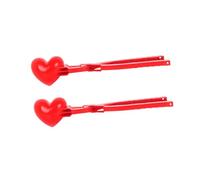 BESPORTBLE 2Pcs Heart Shaped Snow Molds Clips for Outdoor Winter Fun Sturdy Plastic Maker Suitable for Ages Also for Sand and Mud Play