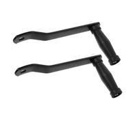 BESPORTBLE 2pcs Heavy Duty Trailer Winch Handle Replacement Galvanized Iron Crank with Ergonomic Grip for Car Trailers Quick Installation Durable Outdoor Manual Hand Winch Handle Black