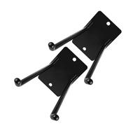 BESPORTBLE 2pcs Heavy Duty Wall-Mounted Garden Tool Organizer Rack Black Metal Lawn Tool Holder with Hooks for Shovels Rakes Brooms and Hose Storage Garage and Shed