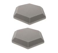 BESPORTBLE 2Pcs Hexagon Shaped Acoustic Wall Cushion Noise Reduction Wall Mat Polymeric Sponge Soundproofing for Indoor Use, Easy Installation, Flame-Retardant