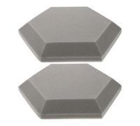 BESPORTBLE 2pcs Hexagon Shaped Indoor Sound Proof Wall Cushions Acoustic Mats for Noise Reduction and Sound Absorption Made of Flame-retardant Polymeric Sponge Suitable for Studio or Home