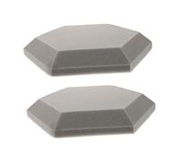 BESPORTBLE 2pcs Hexagon Shaped Indoor Soundproof Boards with Flame-retardant Polymeric Sponge Material for Sound Absorption and Noise Reduction in Recording Studios