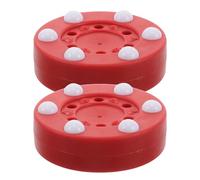BESPORTBLE 2pcs Hockey Pucks: Roller Puck For Floor And Inline Games - Sports Training Balls - Street Ground Hockey Accessories For Drills Parties