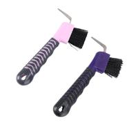 BESPORTBLE 2pcs Horse Grooming Cleaning Hoof Pick Horse Hair Hoof Brush for Equestrian Random Color
