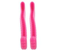 BESPORTBLE 2pcs Ice Skate Blade Guards for Adults and Soft Flexible Figure Skate Covers in Rose Red Size 255 Heavy-duty Protective for Hockey and Figure Skating
