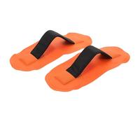 BESPORTBLE 2Pcs Inflatable Boat Grab Handle Strap PVC Kayak Deck Carry Handle Replacement for Dinghy Sup Paddleboard, Orange 10X26Cm Sturdy Marine Kayak Accessories