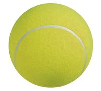 BESPORTBLE 2Pcs Inflatable Giant Tennis Balls for Dogs Rubber Pet Balls with Soft Flannel Surface and Included Gas Needle