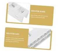 BESPORTBLE 2pcs Infrared Heater Stand Rotatable Feet Roller Wheels Stable Electric Heater Base Multiple Models Easy to Install Replacement