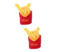 BESPORTBLE 2pcs Interactive Dog Chew Toy Squeaky Food Shape Plaything for Dogs Engaging Chewing Experience for Healthy Playtime and Care