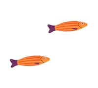 BESPORTBLE 2pcs Interactive Plush Catnip Toy for Kittens Chew-resistant Fish Design Reduces Loneliness Boredom for Indoor Play Engaging Cat Toy